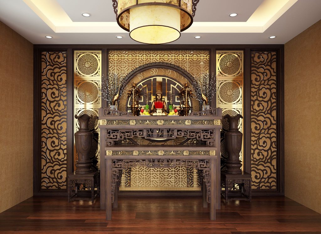 Mẫu thiết kế phòng thờ Phật đẹp