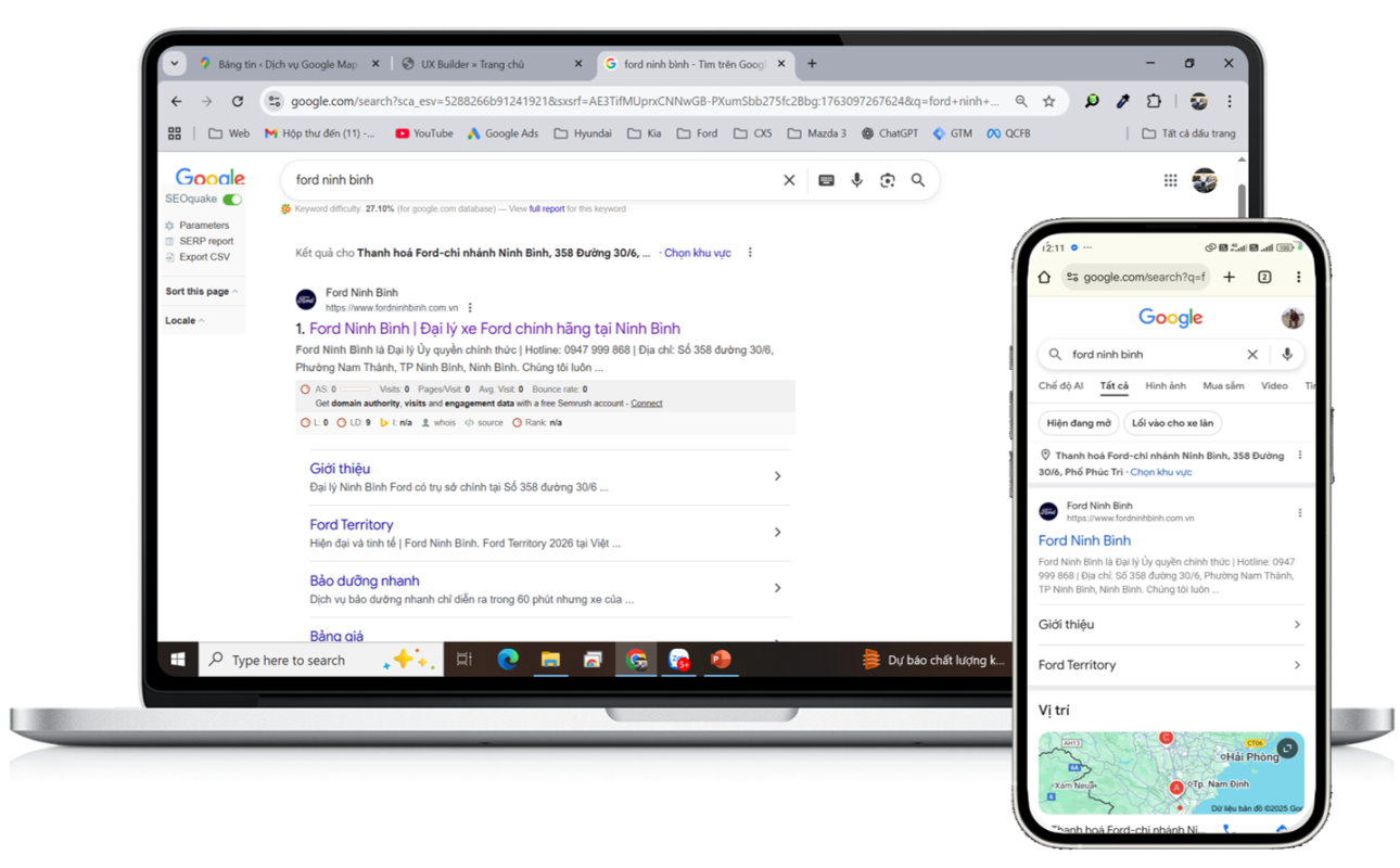 dịch vụ google map website